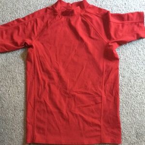 Lands end red swim shirt